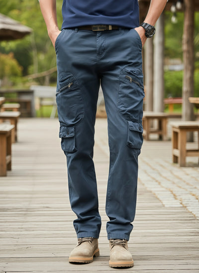 Men's Casual Cargo Pants | Loose Fit Streetwear with Utility Pockets