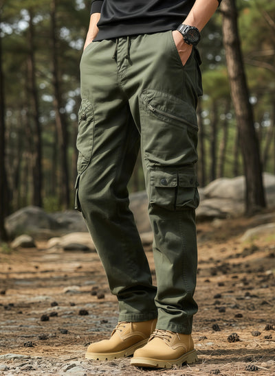 Men's Casual Cargo Pants | Loose Fit Streetwear with Utility Pockets