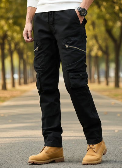 Men's Casual Cargo Pants | Loose Fit Streetwear with Utility Pockets