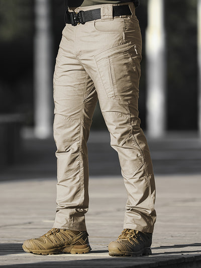 Men's Olive Green Tactical Cargo Pants | Heavy-Duty Work Pants with Adjustable Straps & Reinforced Pockets