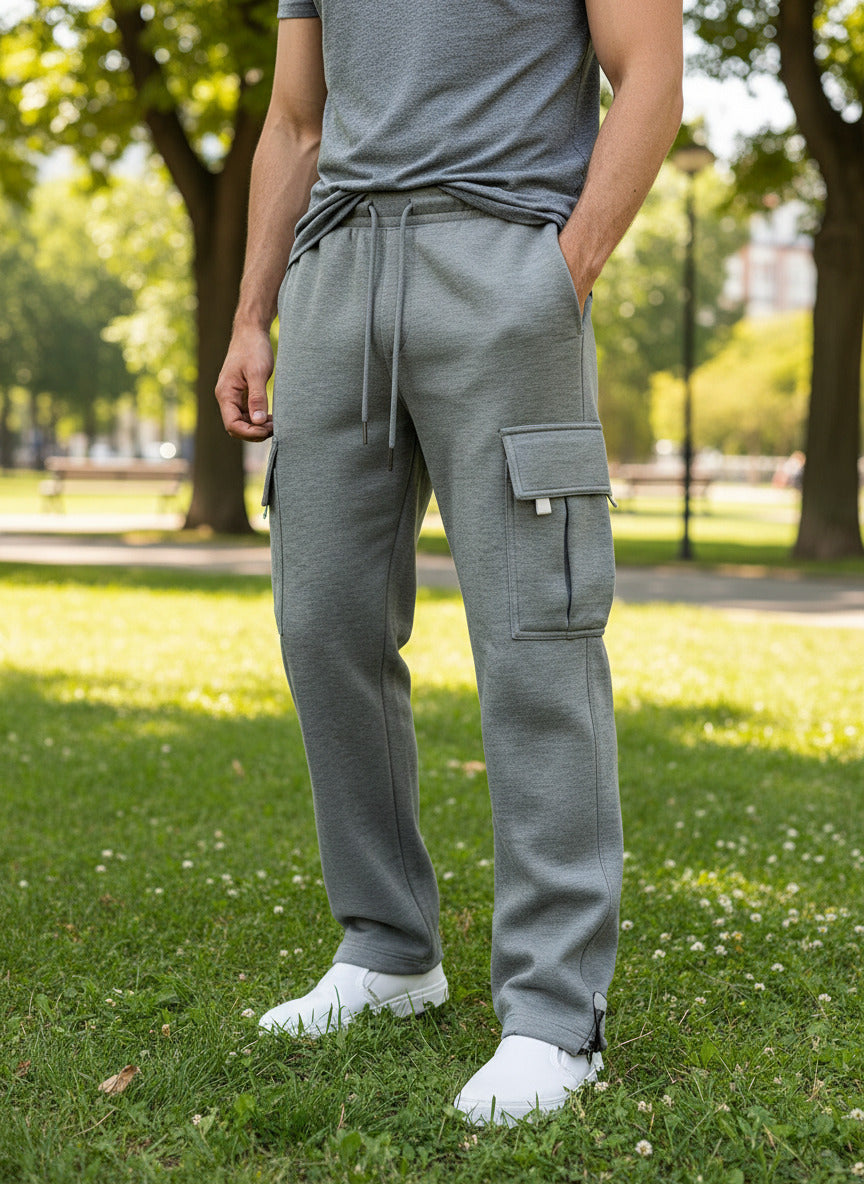 Men's Streetwear Cargo Joggers | Tapered Fit with Utility Pockets