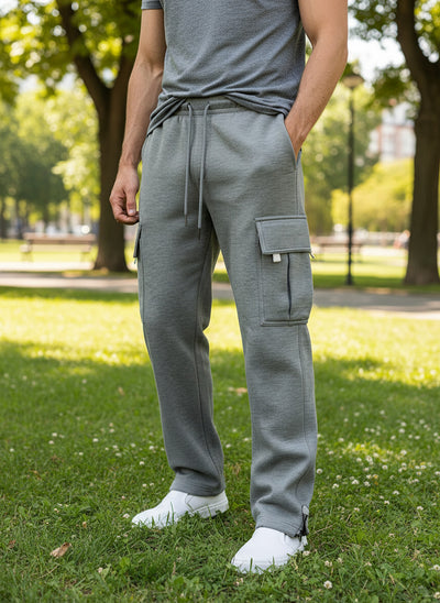 Men's Streetwear Cargo Joggers | Tapered Fit with Utility Pockets
