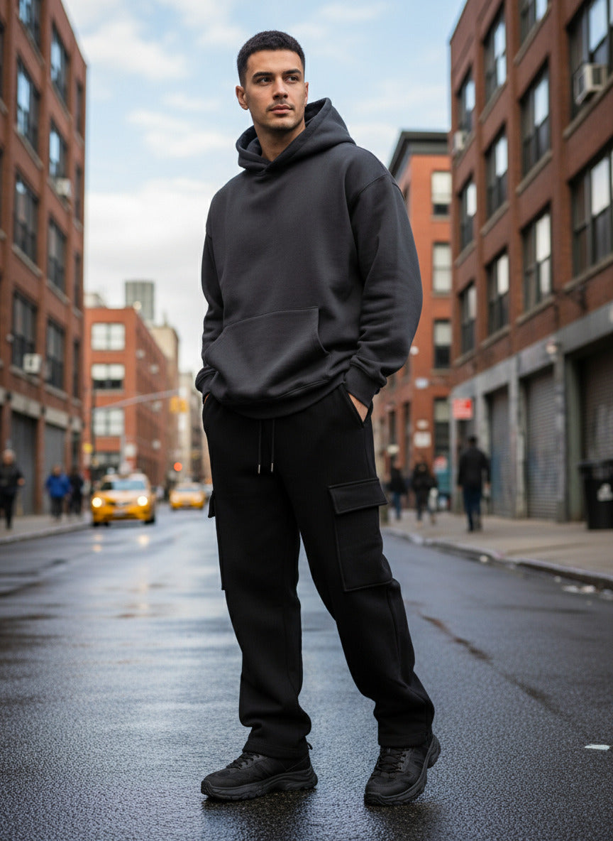 Men's Streetwear Cargo Joggers | Tapered Fit with Utility Pockets