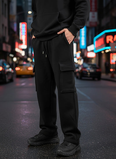Men's Streetwear Cargo Joggers | Tapered Fit with Utility Pockets