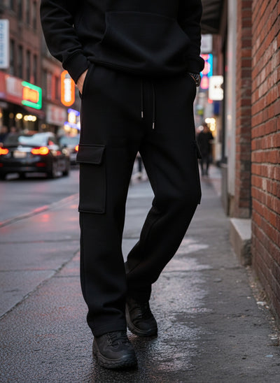 Men's Streetwear Cargo Joggers | Tapered Fit with Utility Pockets