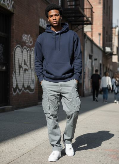 Men's Classic Utility Cargo Pants – Relaxed Fit Cotton Trousers with Multi Pockets, Durable Everyday Wear for Work, Travel & Outdoor Activities | Men’s Cargo Pants | Tavrix