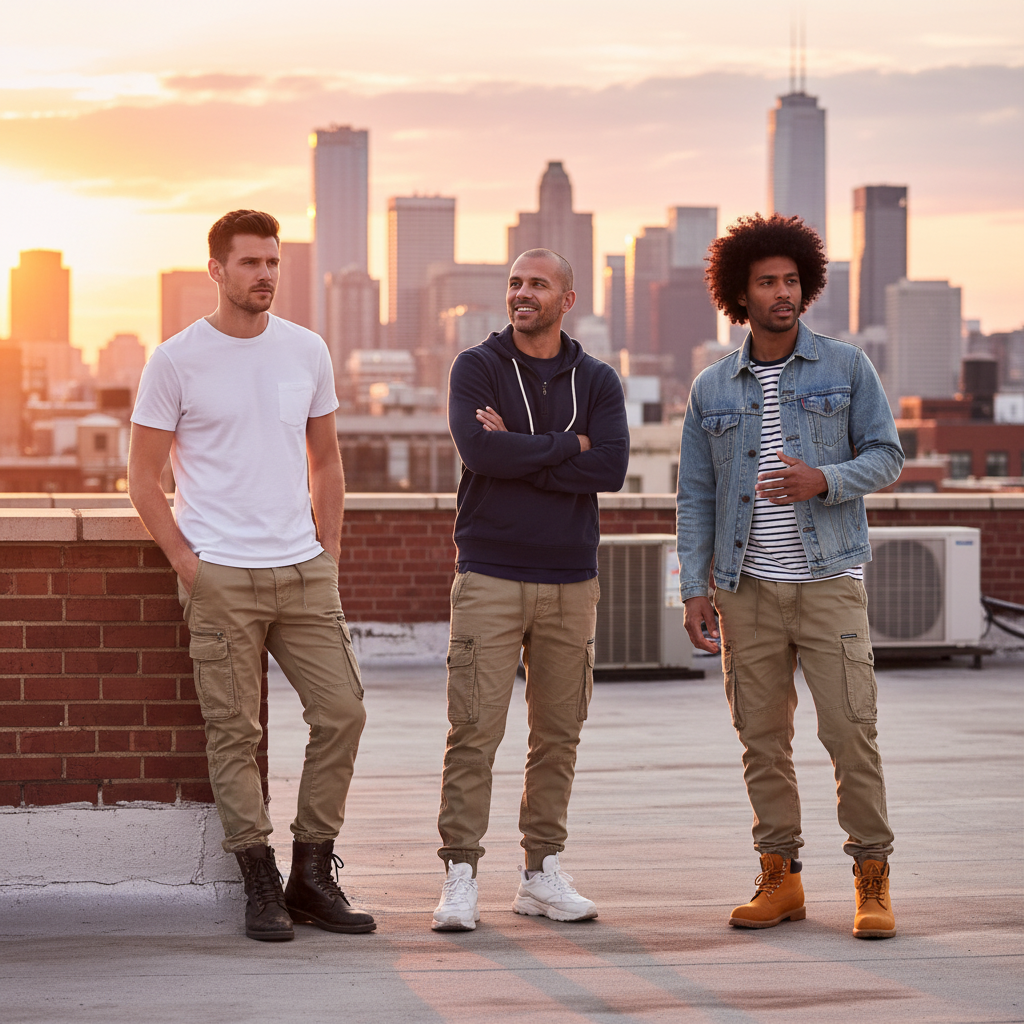 Men’s Cargo Pants – Comfortable, Versatile & Stylish Trousers with Pockets for Casual & Smart Outfits