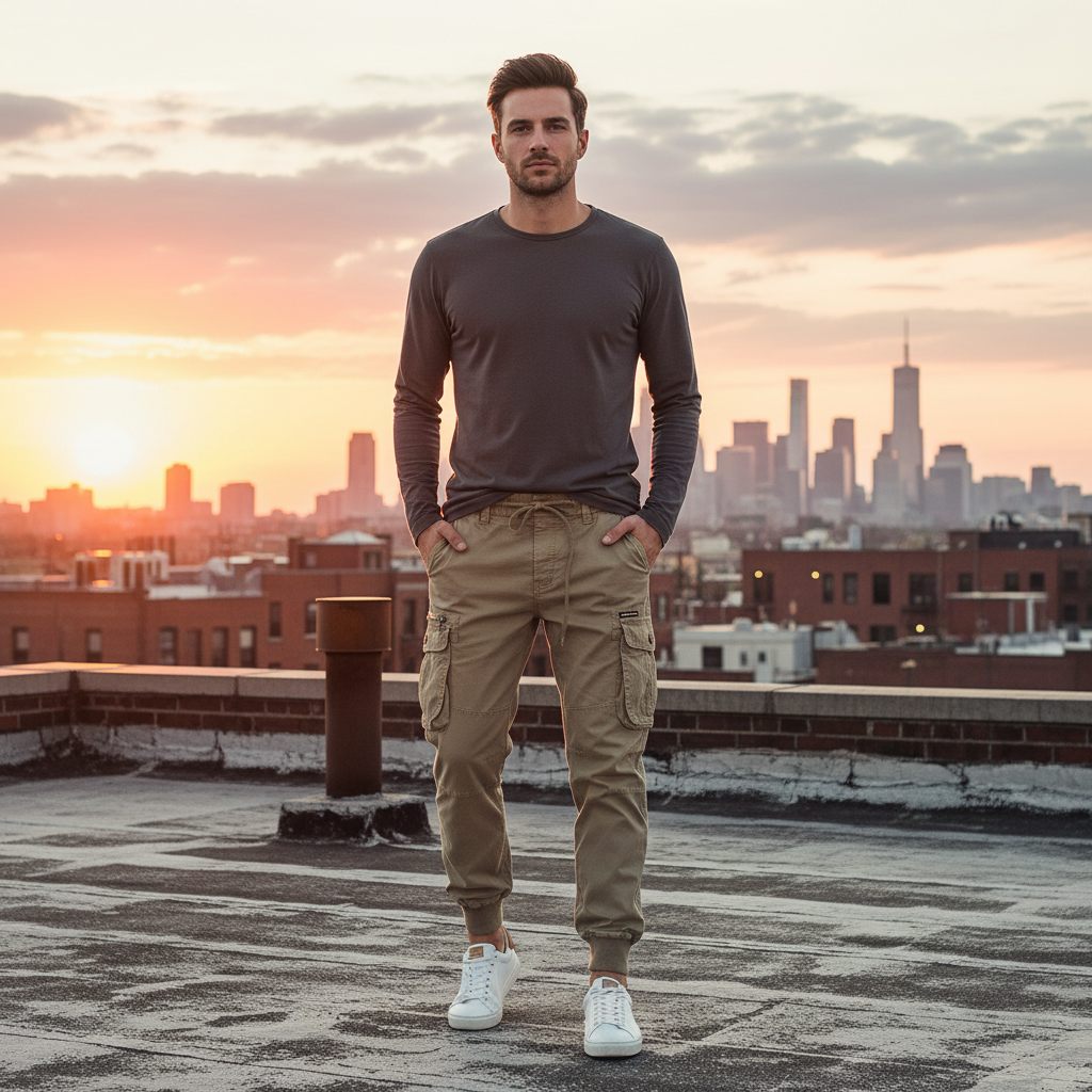 Men’s Cargo Pants – Comfortable, Versatile & Stylish Trousers with Pockets for Casual & Smart Outfits