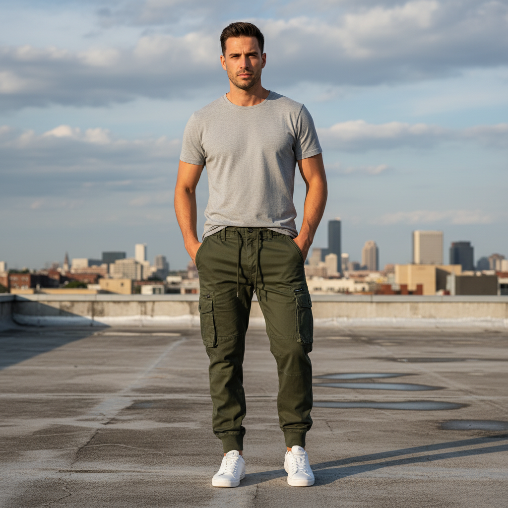 Men’s Cargo Pants – Comfortable, Versatile & Stylish Trousers with Pockets for Casual & Smart Outfits