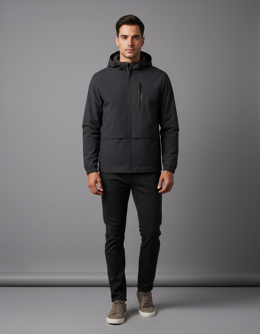 Men’s Waterproof Outdoor Jacket – Warm, Windproof & Versatile Jacket for Hiking, Cycling, and Daily Use